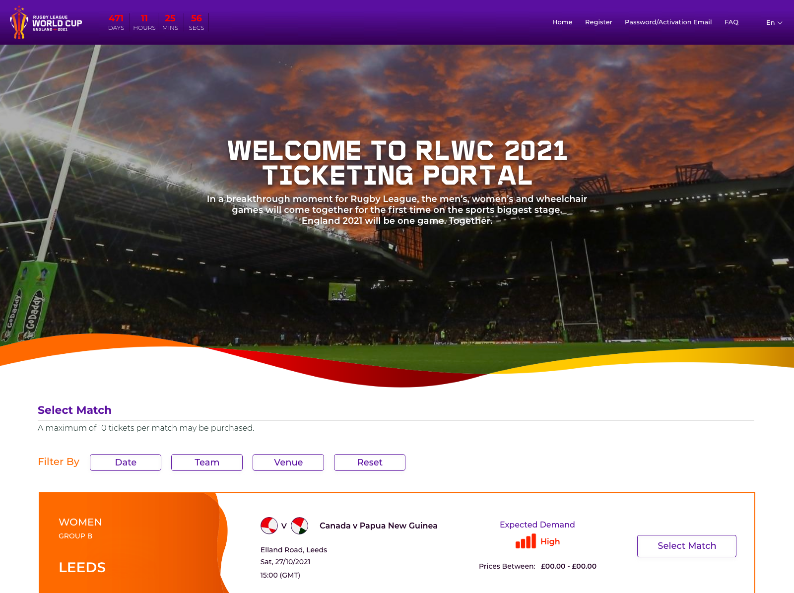 Rugby League World Cup 2021